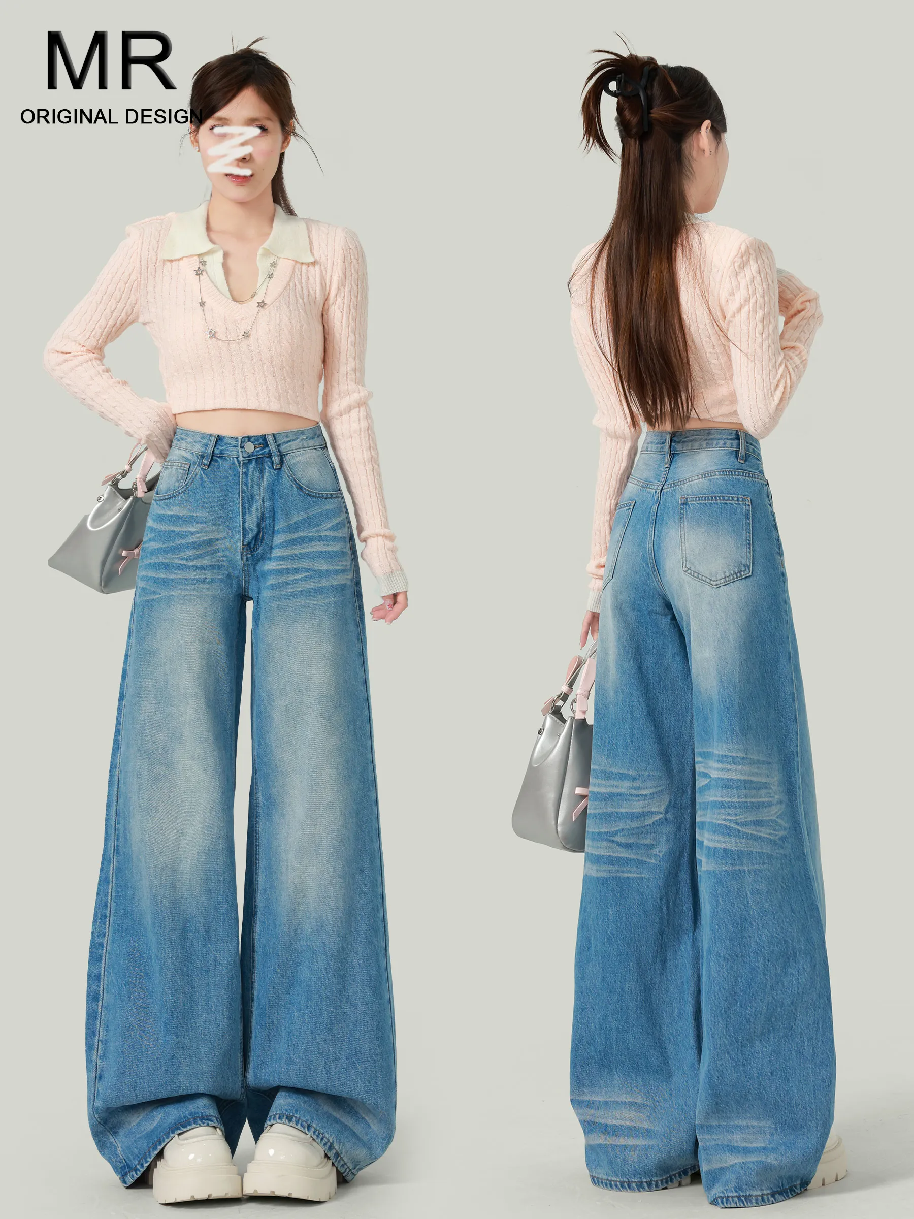 High Waist Fleece Lined Wide Leg Jeans Women's Autumn Winter Straight Cut Slimming Loose Fit Jeans American Style Cotton Denim
High Waist Fleece Lined Wide Leg Jeans Women's Autumn Winter Straight Cut Slimming Loose Fit Jeans American Style Cotton Denim