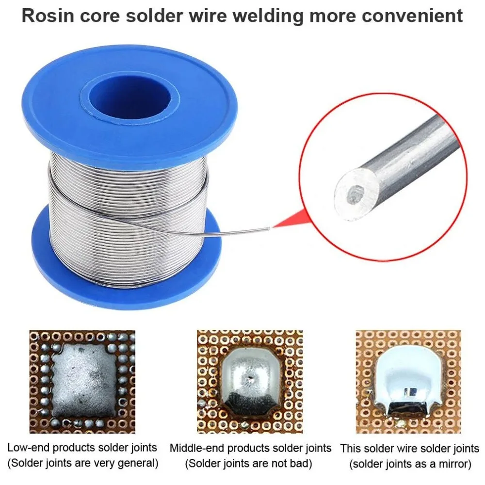 300/250/100G Solder Wire Tin 0.5/0.6/0.8/1.0/1.2/1.5/2.0mm Roll Clean Rosin Welding Core Soldering Wire Flux Reel Tube
300/250/100G Solder Wire Tin 0.5/0.6/0.8/1.0/1.2/1.5/2.0mm Roll Clean Rosin Welding Core Soldering Wire Flux Reel Tube