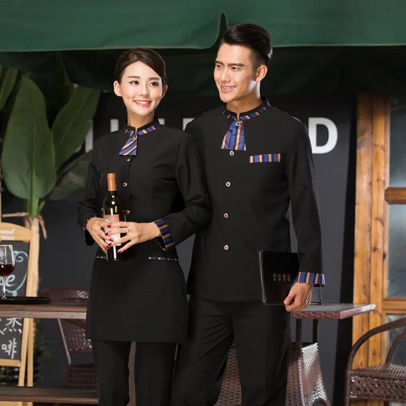 Hotel Work Clothes Autumn and Winter Catering Hot Pot Western Restaurant Online Cafe Waiter Workwear Long Sleeve Men
Hotel Work Clothes Autumn and Winter Catering Hot Pot Western Restaurant Online Cafe Waiter Workwear Long Sleeve Men