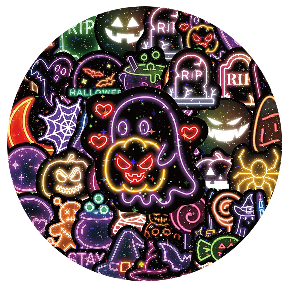 10/30/50/100pcs Mixed Theme Neon Light Stickers Cartoon Halloween Sticker Decoration Luggage Laptop Phone Bike Decals Wholesale
10/30/50/100pcs Mixed Theme Neon Light Stickers Cartoon Halloween Sticker Decoration Luggage Laptop Phone Bike Decals Wholesale