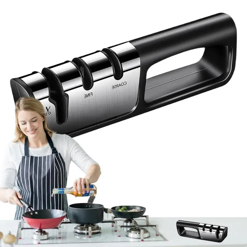 Cutter Sharpener 3-Stage Cutter Sharpener Professional Accessories For Chefs And Beginners Kitchen Tool
Cutter Sharpener 3-Stage Cutter Sharpener Professional Accessories For Chefs And Beginners Kitchen Tool