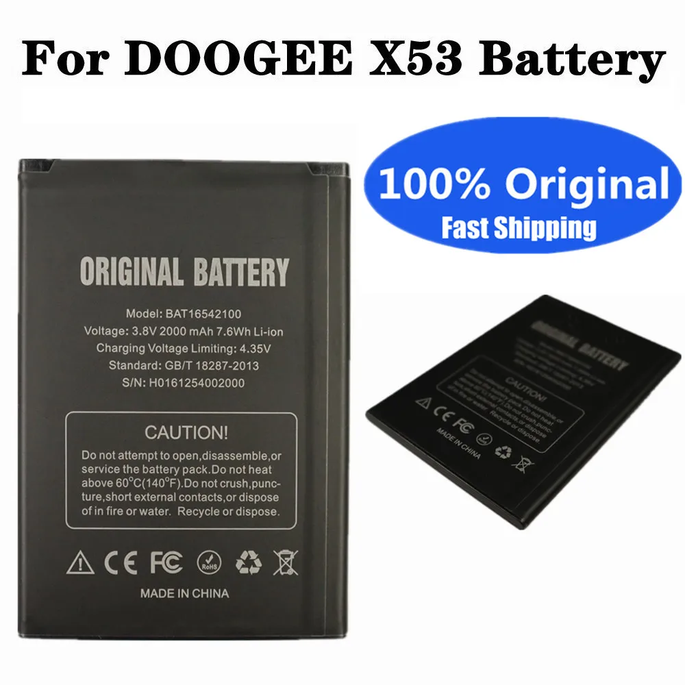 Новый оригинальный аккумулятор Для DOOGEE X53 BAT18532200, высококачественный аккумулятор мобильный телефон, батареи 2200 мАч
Новый оригинальный аккумулятор Для DOOGEE X53 BAT18532200, высококачественный аккумулятор мобильный телефон, батареи 2200 мАч