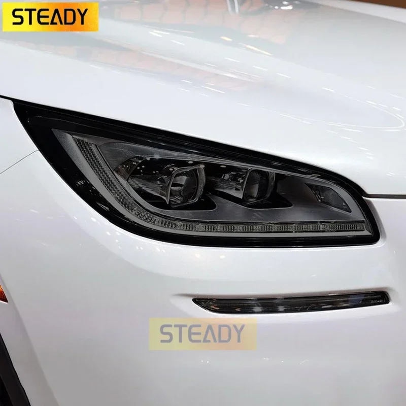 Защитная пленка для автомобильных фар, 2 шт., Прозрачная черная наклейка из ТПУ для восстановления винила для Линкольна Corsair 2019 2020, аксессуары 
Защитная пленка для автомобильных фар, 2 шт., Прозрачная черная наклейка из ТПУ для восстановления винила для Линкольна Corsair 2019 2020, аксессуары