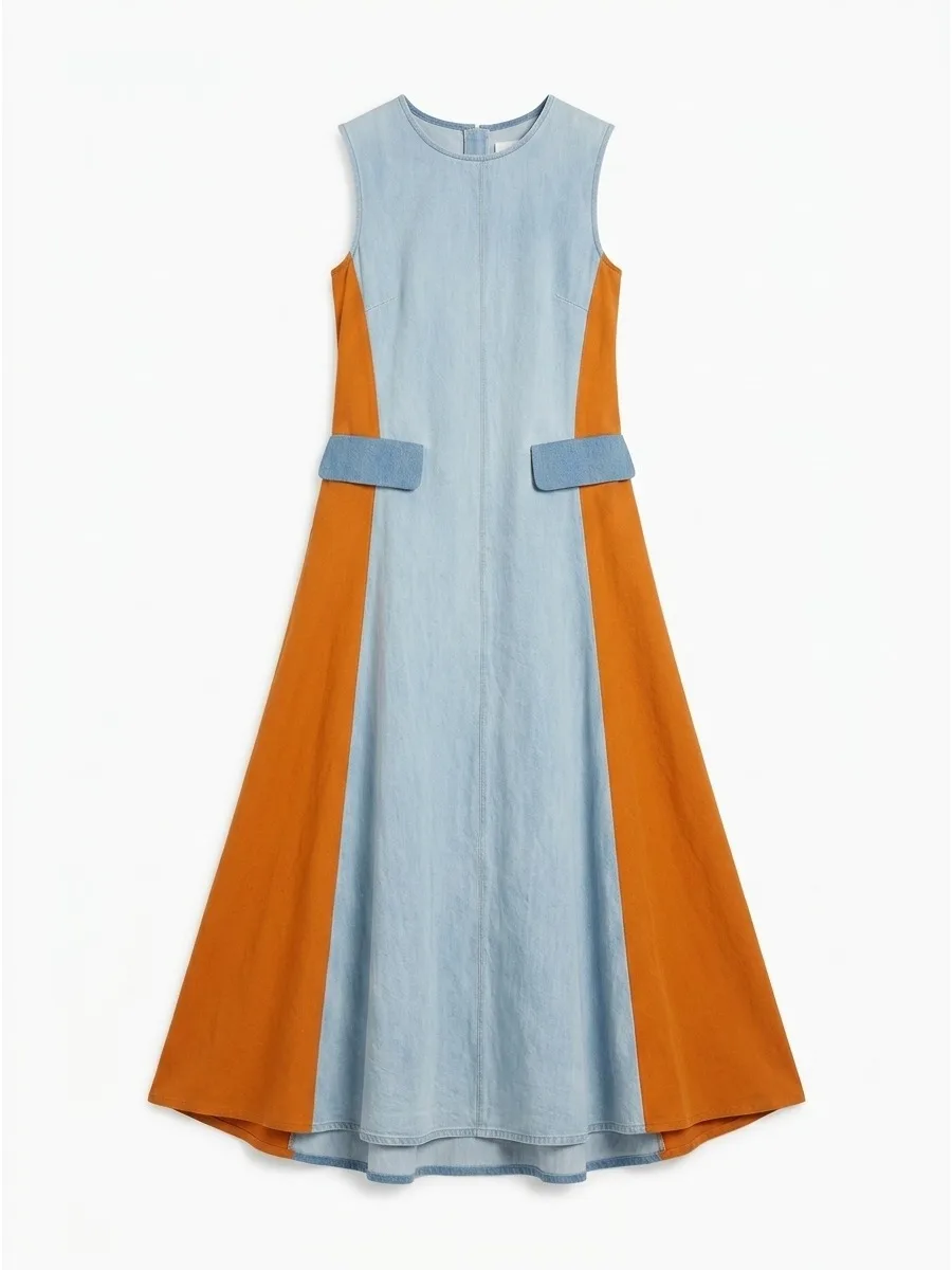 Missuoo 2026 Summer Stylish Women's Color Block Sleeveless Maxi Dress Round Neck A-line Pleated Vacation Party Dresses
Missuoo 2026 Summer Stylish Women's Color Block Sleeveless Maxi Dress Round Neck A-line Pleated Vacation Party Dresses