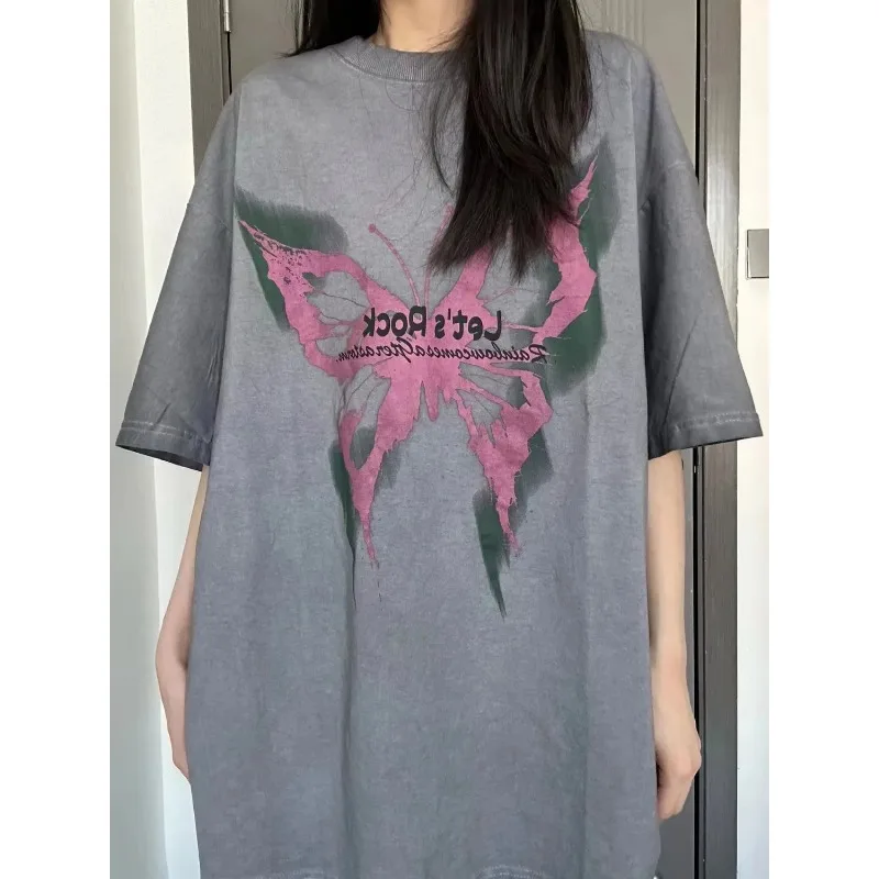 Grunge Y2k Graphic Grey Tshirts Women American Retro Oversize Long Sleeve Tops Kpop Streetwear Casual Female
Grunge Y2k Graphic Grey Tshirts Women American Retro Oversize Long Sleeve Tops Kpop Streetwear Casual Female