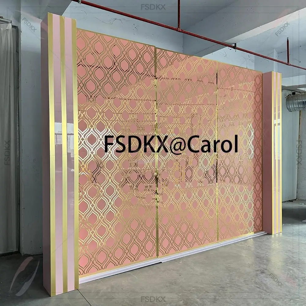 Elegant Gold Acrylic pvc Backdrop Stand Wedding Arch for Events Party Stage Backdrop Lucury
Elegant Gold Acrylic pvc Backdrop Stand Wedding Arch for Events Party Stage Backdrop Lucury