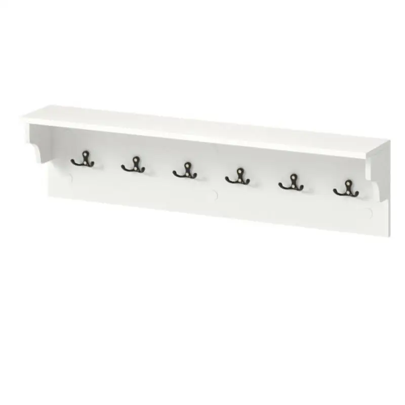 Wall Hooks with Shelf 31.5inch Wooden Coat Rack with 6 Hooks for Hats Towels Purses Robes-White
Wall Hooks with Shelf 31.5inch Wooden Coat Rack with 6 Hooks for Hats Towels Purses Robes-White