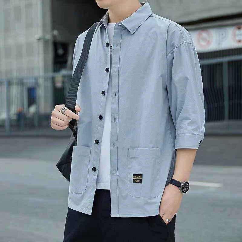 Ice Silk Quick Dry Short Sleeve Shirt Men's Summer Lightweight Loose Fit Casual Style Polyester Fiber City Walk Fashion
Ice Silk Quick Dry Short Sleeve Shirt Men's Summer Lightweight Loose Fit Casual Style Polyester Fiber City Walk Fashion