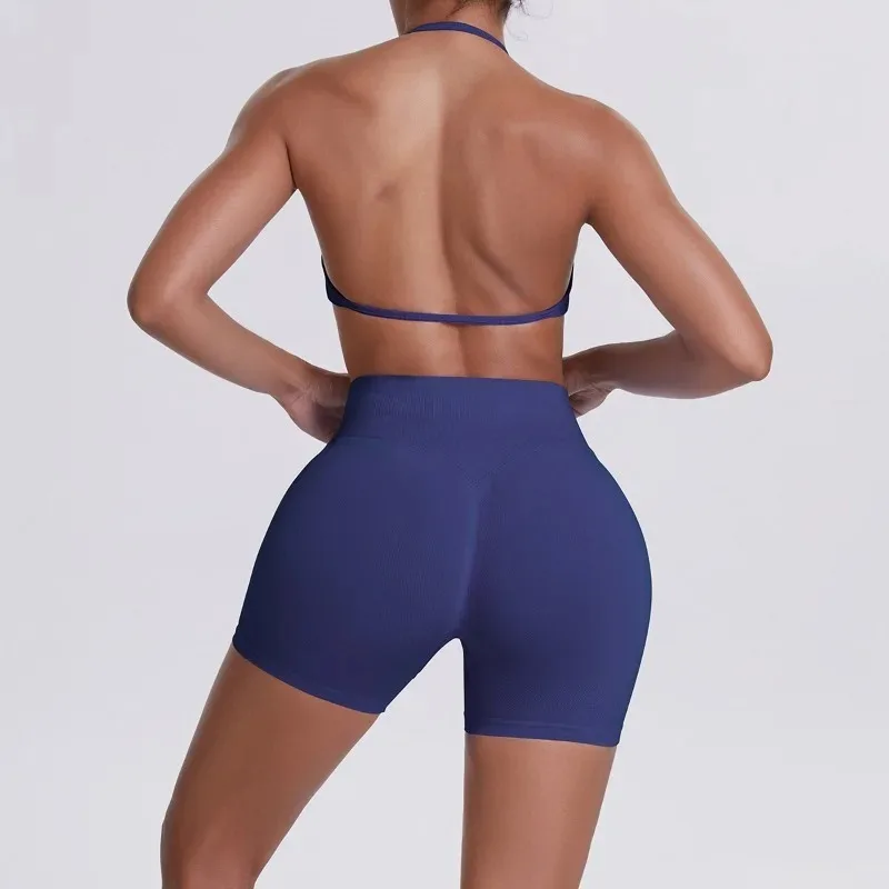 Sexy Women Yoga Sets Neck Hanging Style Beautiful Back High Waist Lifting Tight Fitting Bra Set Outdoor Sports and Fitness Set
Sexy Women Yoga Sets Neck Hanging Style Beautiful Back High Waist Lifting Tight Fitting Bra Set Outdoor Sports and Fitness Set