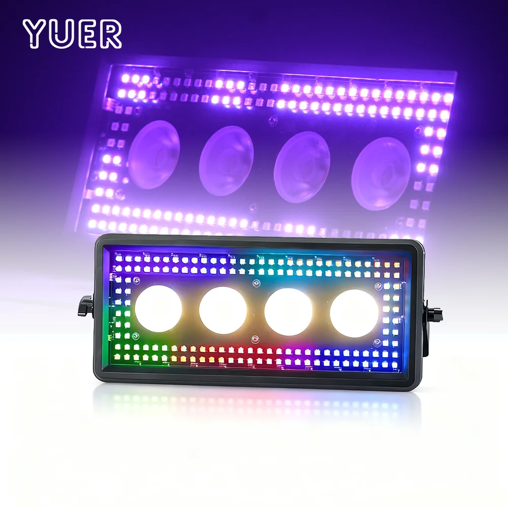 YUER 150W LED COB 4x50W+72×0.2W RGB 5050 3IN1 Effect Light Flash Wash Effect DMX512 For DJ Disco Wedding Party Stage Lighting
YUER 150W LED COB 4x50W+72×0.2W RGB 5050 3IN1 Effect Light Flash Wash Effect DMX512 For DJ Disco Wedding Party Stage Lighting