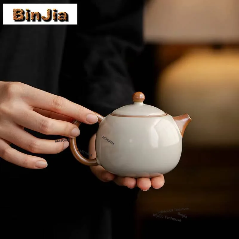 180ml Ru Kiln Rice Yellow Xishi Teapot Retro Tea Infuser Pot Tea Maker Kettle With Filter Chinese Tea Set Accessories Ornaments
180ml Ru Kiln Rice Yellow Xishi Teapot Retro Tea Infuser Pot Tea Maker Kettle With Filter Chinese Tea Set Accessories Ornaments