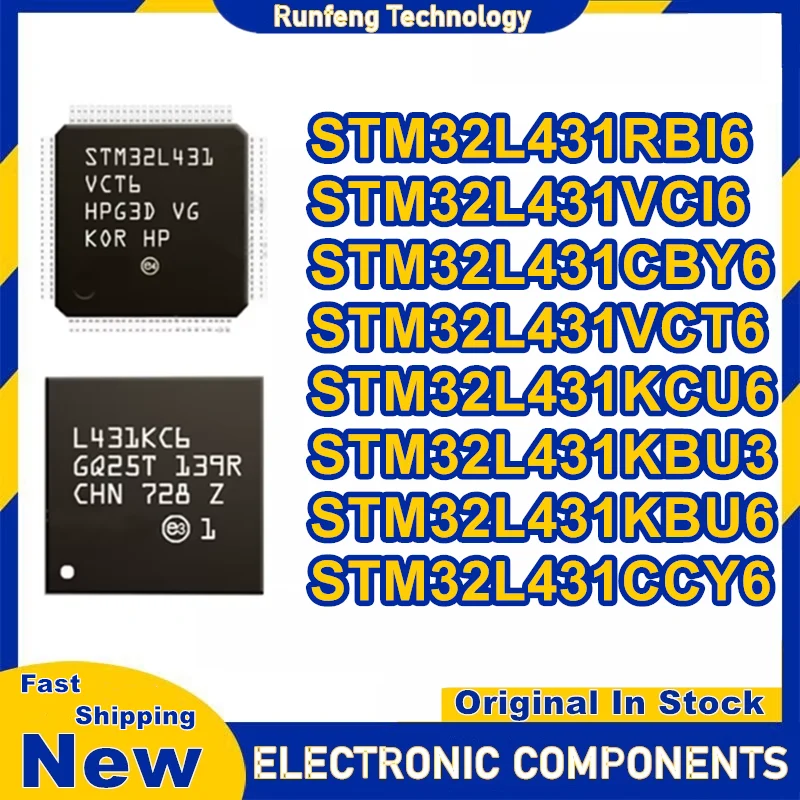 5PCS STM32L431RBI6 STM32L431VCI6 STM32L431CBY6 STM32L431VCT6 STM32L431KCU6 STM32L431KBU3 STM32L431KBU6 STM32L431CCY6 New
5PCS STM32L431RBI6 STM32L431VCI6 STM32L431CBY6 STM32L431VCT6 STM32L431KCU6 STM32L431KBU3 STM32L431KBU6 STM32L431CCY6 New