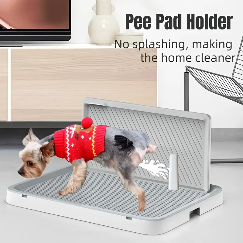High-Sided Dog Toilet Tray, Spill-Proof Non-Slip Easy-Clean PP Mesh, Scratch-Resistant for Small to Medium Dogs Indoor Use
High-Sided Dog Toilet Tray, Spill-Proof Non-Slip Easy-Clean PP Mesh, Scratch-Resistant for Small to Medium Dogs Indoor Use