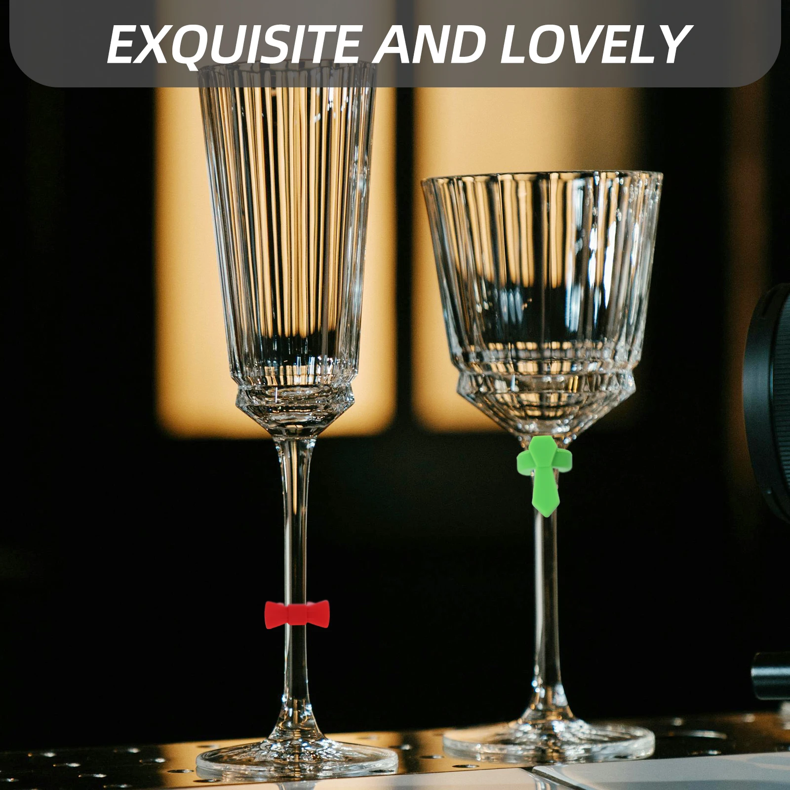 6 Pcs Cup Bow Tie Sticker Glass Markers for Drinks Recognizer Glassware Reusable Drinking Charm
6 Pcs Cup Bow Tie Sticker Glass Markers for Drinks Recognizer Glassware Reusable Drinking Charm