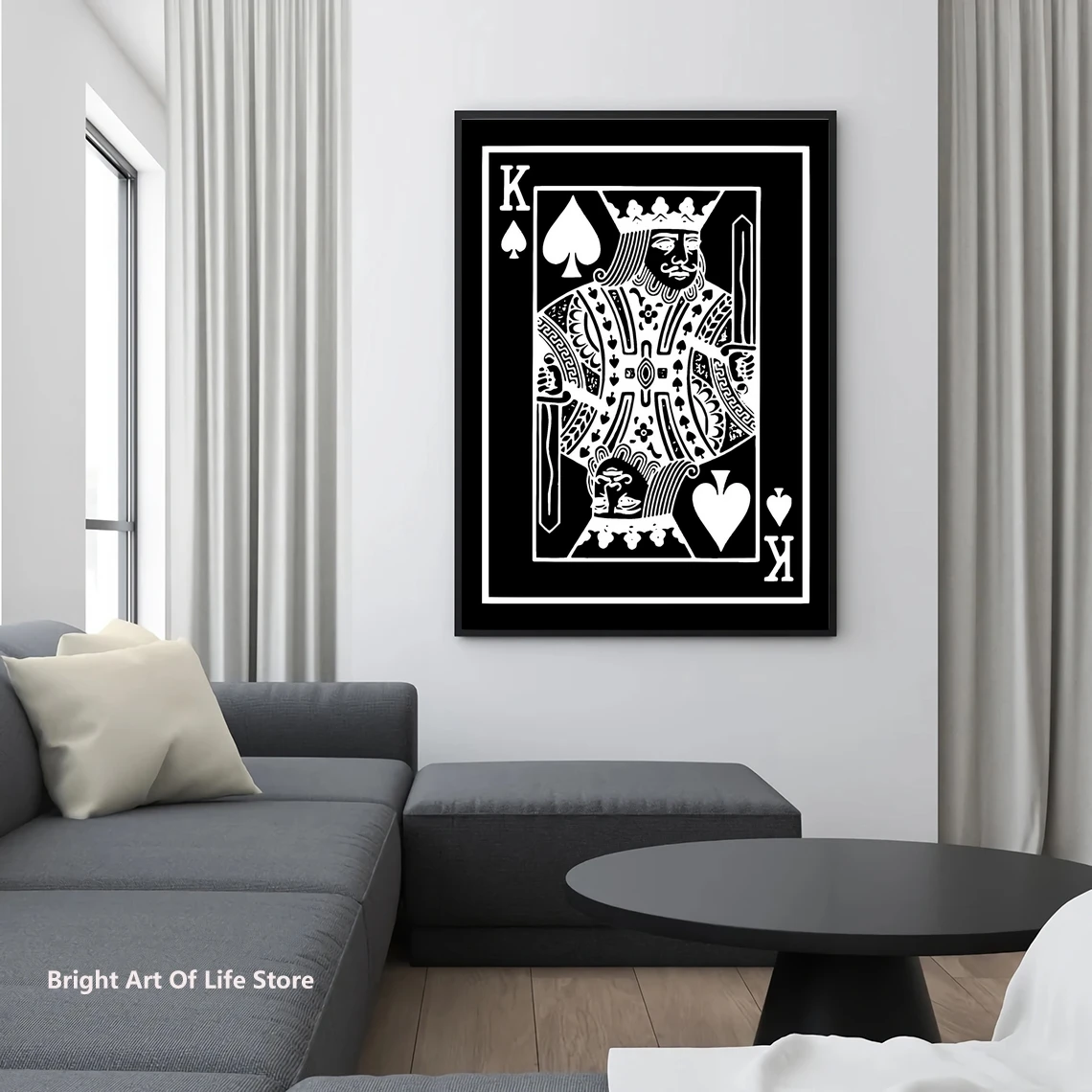 King Of Spades Poster, Playing Cards Black & White High Quality Print, Vintage Art Photography Picture, Wall Décor Wall Art
King Of Spades Poster, Playing Cards Black & White High Quality Print, Vintage Art Photography Picture, Wall Décor Wall Art