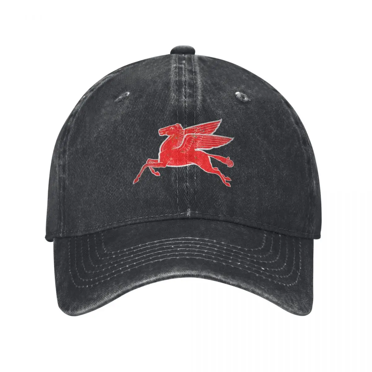 Red Pegasus distressed version facing left. Baseball Cap Beach Outing Mountaineering |-F-| New Hat Women Beach Fashion Men's
Red Pegasus distressed version facing left. Baseball Cap Beach Outing Mountaineering |-F-| New Hat Women Beach Fashion Men's