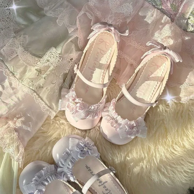 Women's Flats and Loafers Mary Jane Shoes Lolita Cosplay Wedge Shoes Bow 3cm Heel Elegant Women's Shoes Y2K Heels Platform Shoes
Women's Flats and Loafers Mary Jane Shoes Lolita Cosplay Wedge Shoes Bow 3cm Heel Elegant Women's Shoes Y2K Heels Platform Shoes