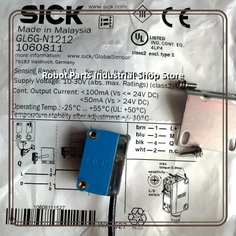 New Original SICK photoelectric switch GL6-P1211 GL6G-P1211 GL6G-N1211
New Original SICK photoelectric switch GL6-P1211 GL6G-P1211 GL6G-N1211