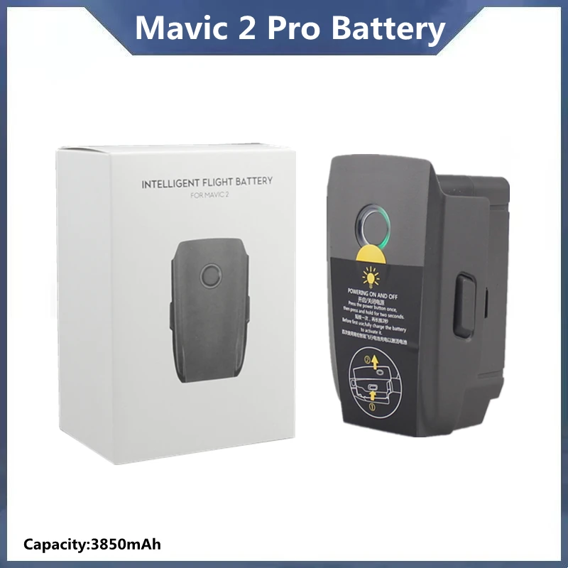 Аккумулятор для Mavic 2 Pro, 3850 мАч, время полета 31 минута, совместим с дронами Mavic 2 Pro/Zoom, интеллектуальные аксессуары для полетов.
Аккумулятор для Mavic 2 Pro, 3850 мАч, время полета 31 минута, совместим с дронами Mavic 2 Pro/Zoom, интеллектуальные аксессуары для полетов.