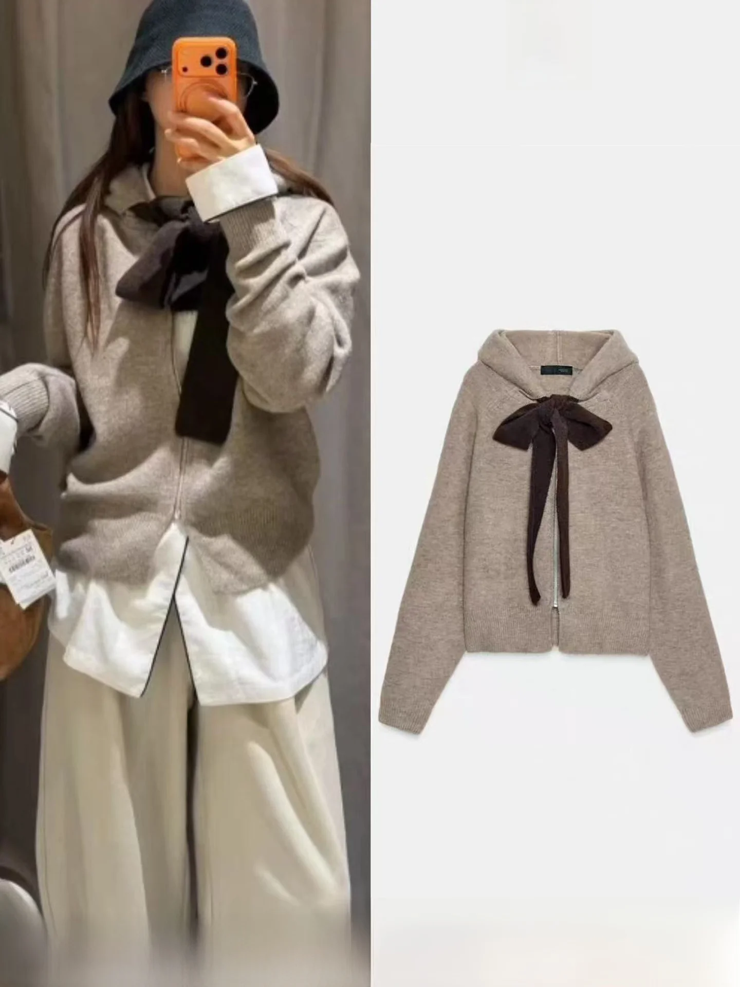 Autumn Winter New Arrival Women's Long Sleeve Hooded Knitted Jacket Sweater with Knot Decor Casual Loose Fit Polyes...
Autumn Winter New Arrival Women's Long Sleeve Hooded Knitted Jacket Sweater with Knot Decor Casual Loose Fit Polyes...