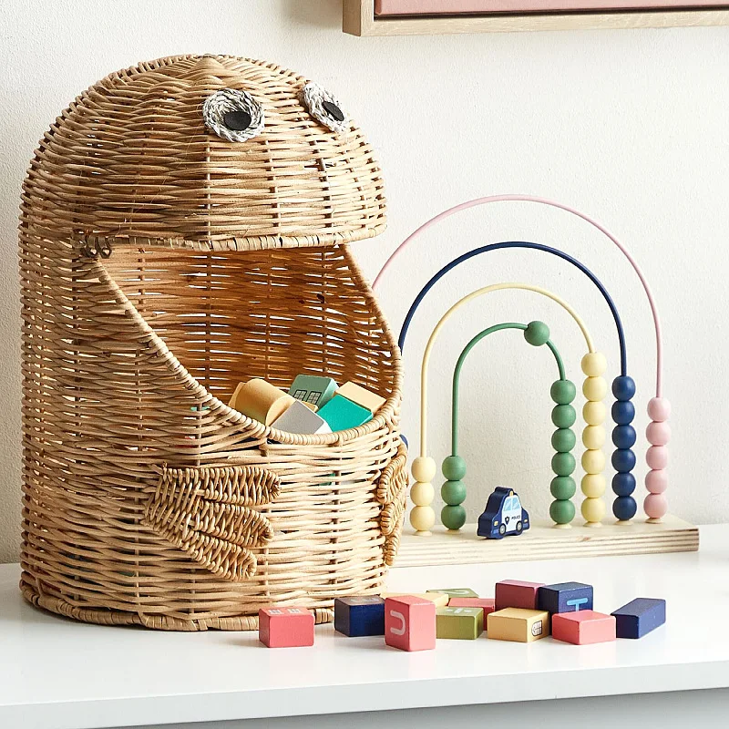 Creative rattan woven monster basket desktop sundries storage frame desktop household toys stationery storage basketstorage bas
Creative rattan woven monster basket desktop sundries storage frame desktop household toys stationery storage basketstorage bas