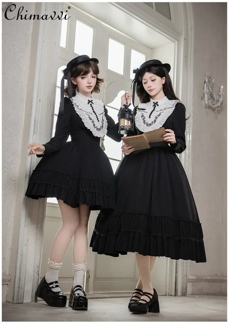 Original Spring New Gothic Style Cla Square Neck Op Dress Fashion Embroidery False Collar High Waist Elegant Long Sleeve Dress
Original Spring New Gothic Style Cla Square Neck Op Dress Fashion Embroidery False Collar High Waist Elegant Long Sleeve Dress