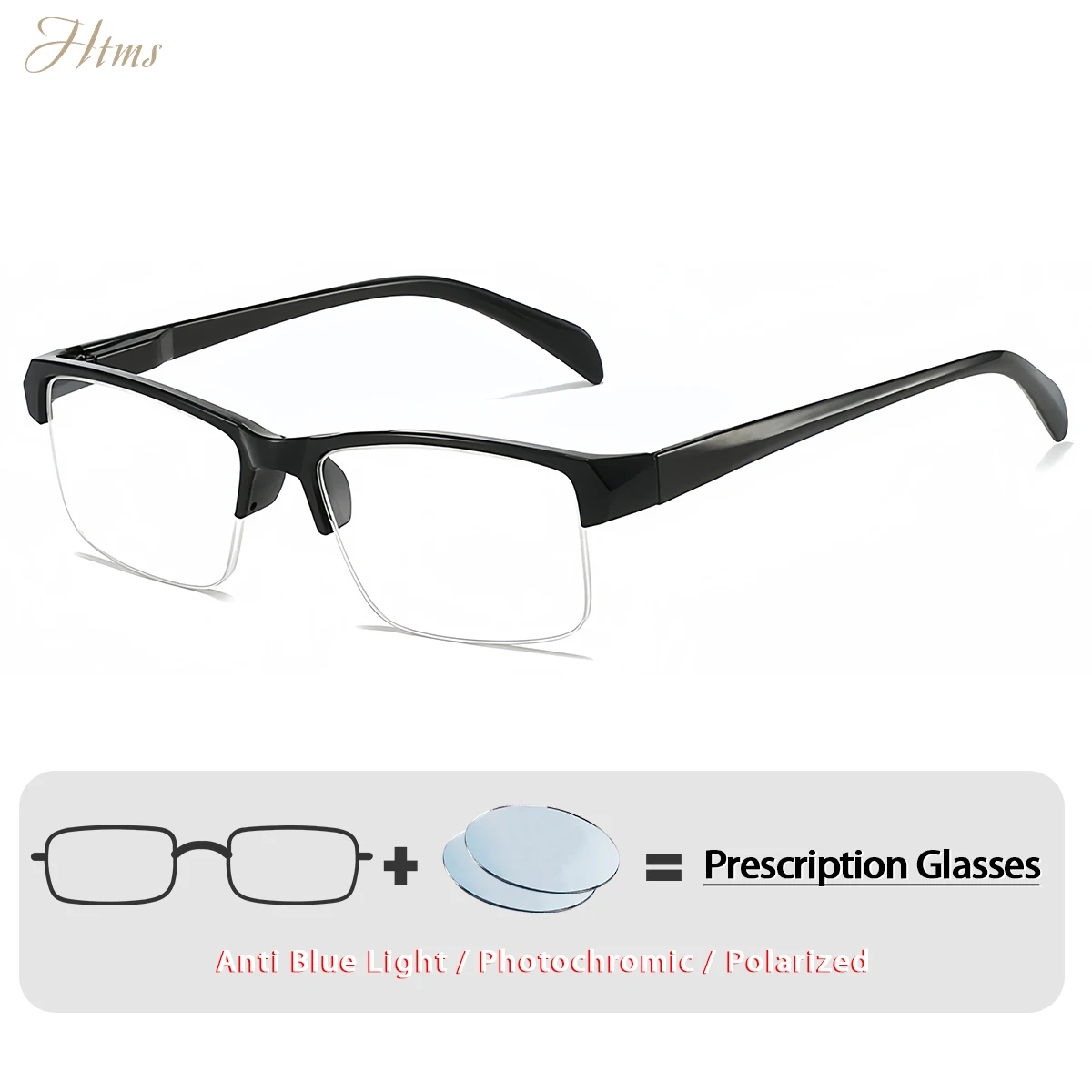 HTMS Semi-Rimless Small Frame Prescription Glasses for Nearsightedness Lightweight Stylish Men Women Eyeglasses High Quality
HTMS Semi-Rimless Small Frame Prescription Glasses for Nearsightedness Lightweight Stylish Men Women Eyeglasses High Quality