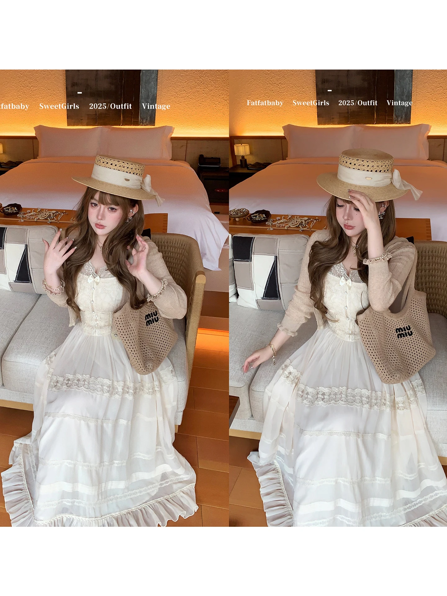 Fatfaaby Sweet Sle Vge Soft Color Series Tee-piece Set Women's Tank Top Lace Patchwork Slim Fit Polyester ort Sve
Fatfaaby Sweet Sle Vge Soft Color Series Tee-piece Set Women's Tank Top Lace Patchwork Slim Fit Polyester ort Sve