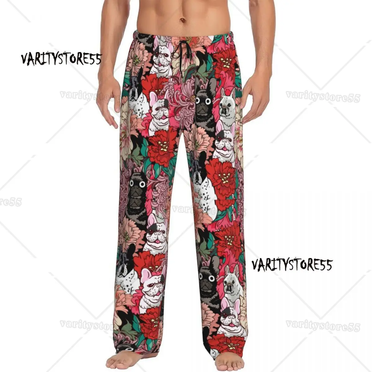 Французский бульдог на заказ Пижамные штаны с цветами, мужские штаны Frenchie Dog Lover Lounge Sleep, одежда для сна на шнурке, низ с карманами
Французский бульдог на заказ Пижамные штаны с цветами, мужские штаны Frenchie Dog Lover Lounge Sleep, одежда для сна на шнурке, низ с карманами