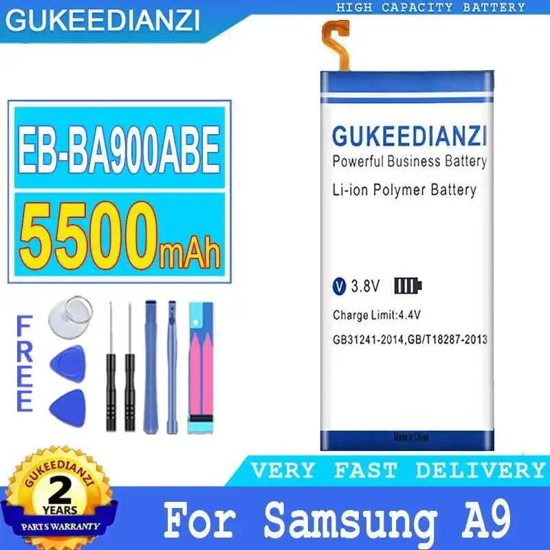 For Samsung Galaxy A9 A9000 Mobile Phone Battery EB-BA900ABE Reliable Power Supply 5500Mah Good Low-Temperature Performance
For Samsung Galaxy A9 A9000 Mobile Phone Battery EB-BA900ABE Reliable Power Supply 5500Mah Good Low-Temperature Performance