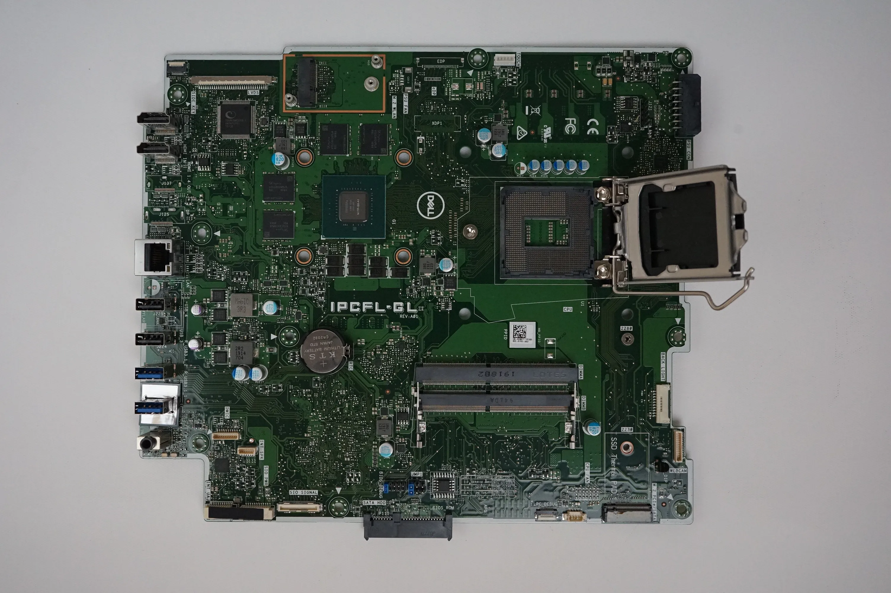 Dell 2NK77 Desktop Motherboard for Inspiron 5477 7777 All-in-One - Intel H310 Chipset - Intel LGA1151 Socket - 2 Memory Slots -
Dell 2NK77 Desktop Motherboard for Inspiron 5477 7777 All-in-One - Intel H310 Chipset - Intel LGA1151 Socket - 2 Memory Slots -