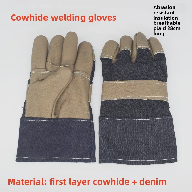 Cowhide Outdoor Protective Gloves Heat Insulation Anti-cutting Anti-thorning Camping Mountaineering Gradening Prunning welding
Cowhide Outdoor Protective Gloves Heat Insulation Anti-cutting Anti-thorning Camping Mountaineering Gradening Prunning welding