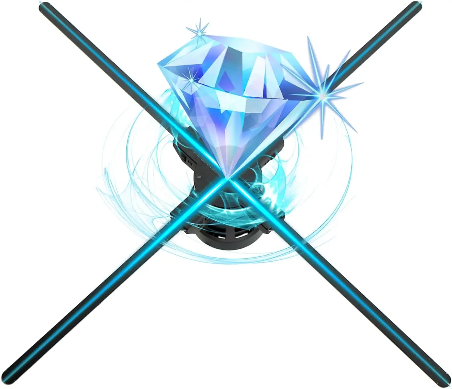 52cm 3D Holographic Fan Wifi Remote Custom ICONS DIY Video LOGO LED Neon Lights Rotating Display AD 3D Holographic Projector
52cm 3D Holographic Fan Wifi Remote Custom ICONS DIY Video LOGO LED Neon Lights Rotating Display AD 3D Holographic Projector