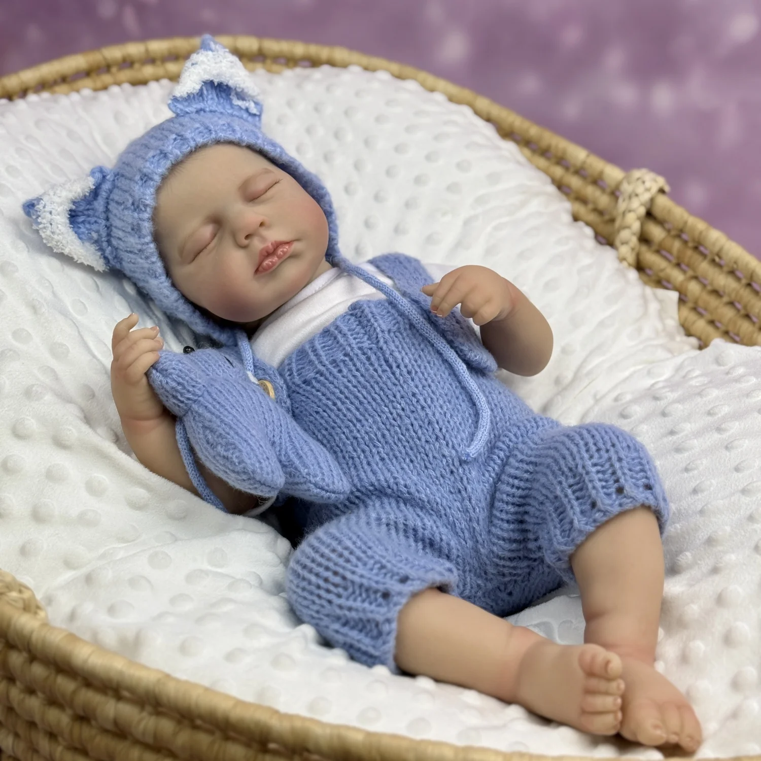 BZDOLL 19 Inch 3D Skin With Visible Veins 48 CM Asleep Reborn Baby Doll Toy Vinyl Limbs Soft Cloth Body Doll Cute Birthday Gift
BZDOLL 19 Inch 3D Skin With Visible Veins 48 CM Asleep Reborn Baby Doll Toy Vinyl Limbs Soft Cloth Body Doll Cute Birthday Gift