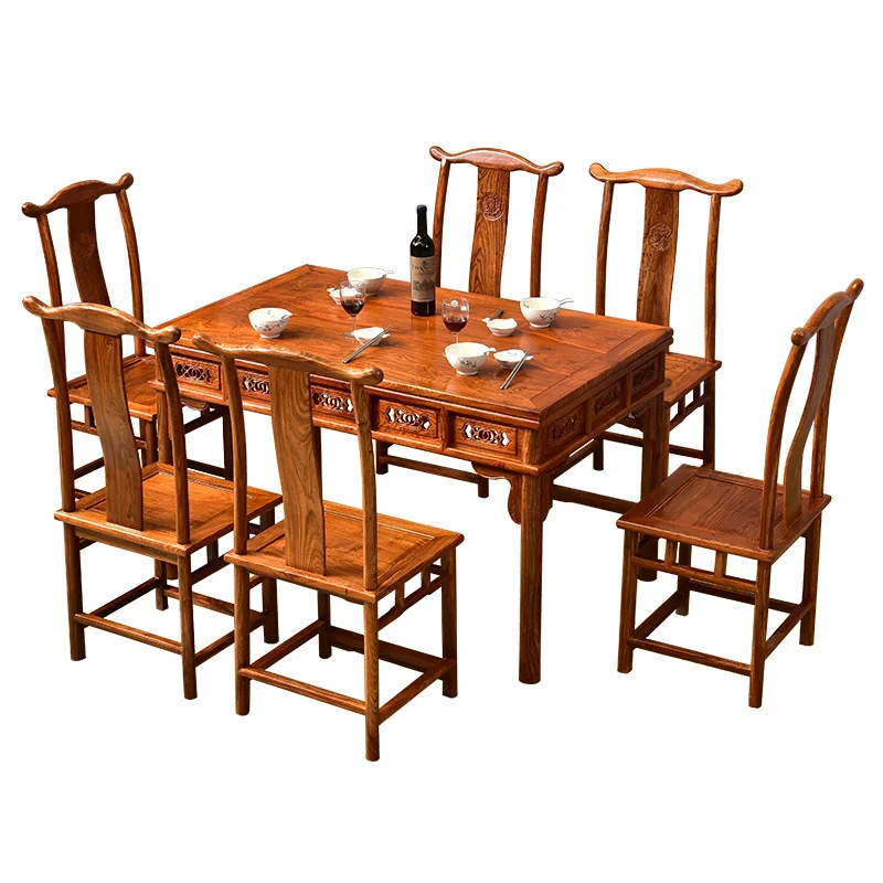 LMM solid wood dining table rectangular home small apartment dining table and chair combination, modern and minimalist
LMM solid wood dining table rectangular home small apartment dining table and chair combination, modern and minimalist