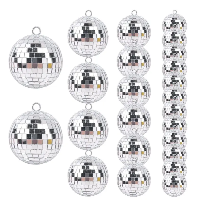 Safe Material 24 Pcs Mirror Disco Ball Hanging, Glass Disco Ball Decor, Disco Party Decorations, For Holiday Party Decor With Ro
Safe Material 24 Pcs Mirror Disco Ball Hanging, Glass Disco Ball Decor, Disco Party Decorations, For Holiday Party Decor With Ro