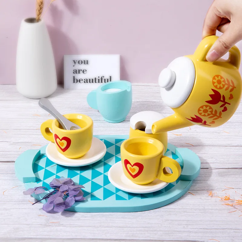 NEW Wooden Afternoon Tea Set Toy Pretend Play Food Learning Role Play Game Early Educational Toys Toddlers Girls Boys Kids Gifts
NEW Wooden Afternoon Tea Set Toy Pretend Play Food Learning Role Play Game Early Educational Toys Toddlers Girls Boys Kids Gifts