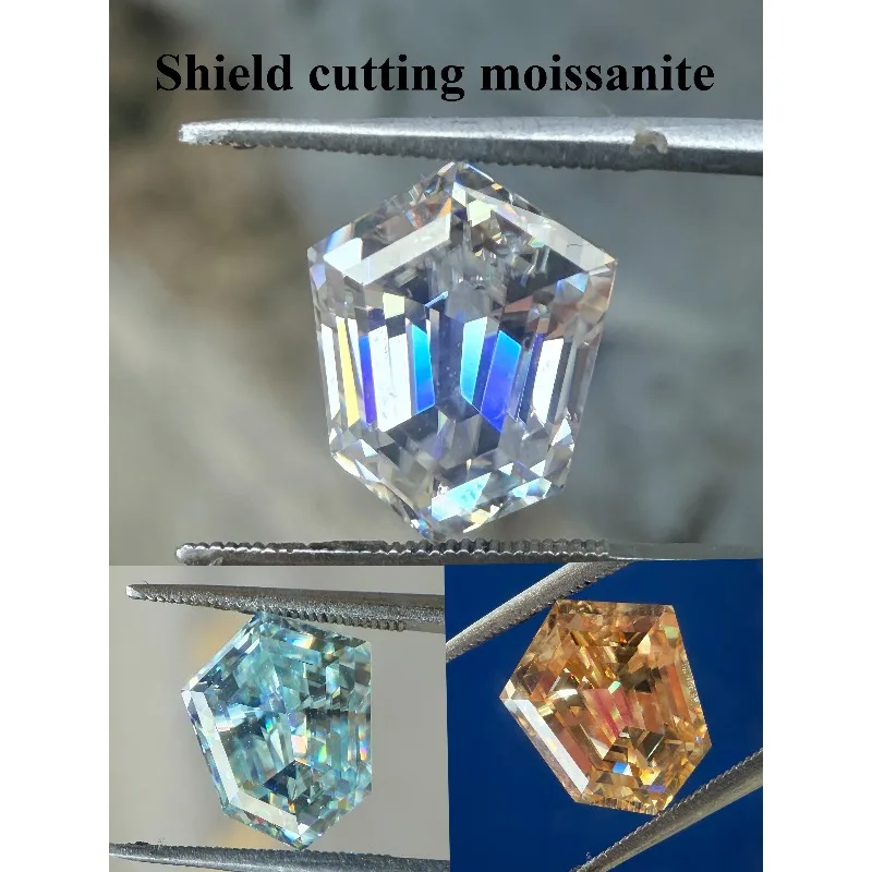 shield Cutting moissanite original color champagne blue colorless Natural color Top Quality Loose Gemstone Pendant Ring
shield Cutting moissanite original color champagne blue colorless Natural color Top Quality Loose Gemstone Pendant Ring