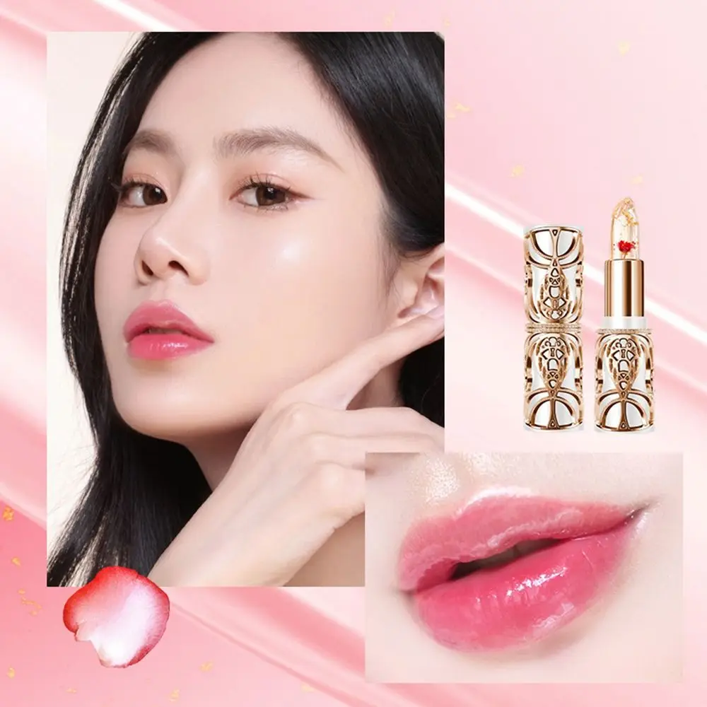 New Transparent Jelly Flower Lipstick Temperature Color Changing Waterproof Lip Gloss Moisturising Long Lasting Lip Balm Woman
New Transparent Jelly Flower Lipstick Temperature Color Changing Waterproof Lip Gloss Moisturising Long Lasting Lip Balm Woman