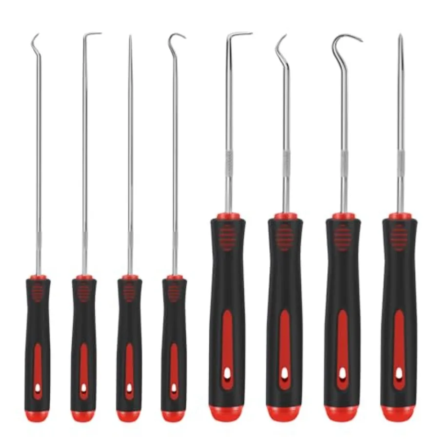 Automotive repair: stainless steel, black, precision oil seal pick set for hoses, gaskets, locks, and mechanical devices
Automotive repair: stainless steel, black, precision oil seal pick set for hoses, gaskets, locks, and mechanical devices