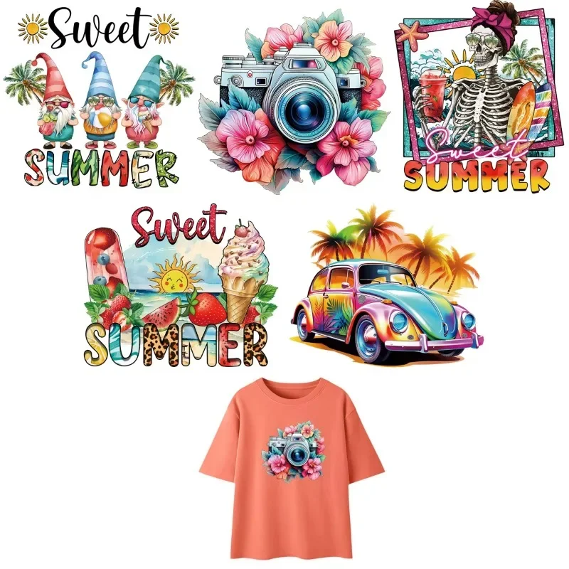2 шт., милые летние нашивки для футболок, термоклеевые наклейки, новый дизайн, аксессуары «сделай сам», украшение для одежды, нашивка для горячего тиснения
2 шт., милые летние нашивки для футболок, термоклеевые наклейки, новый дизайн, аксессуары «сделай сам», украшение для одежды, нашивка для горячего тиснения