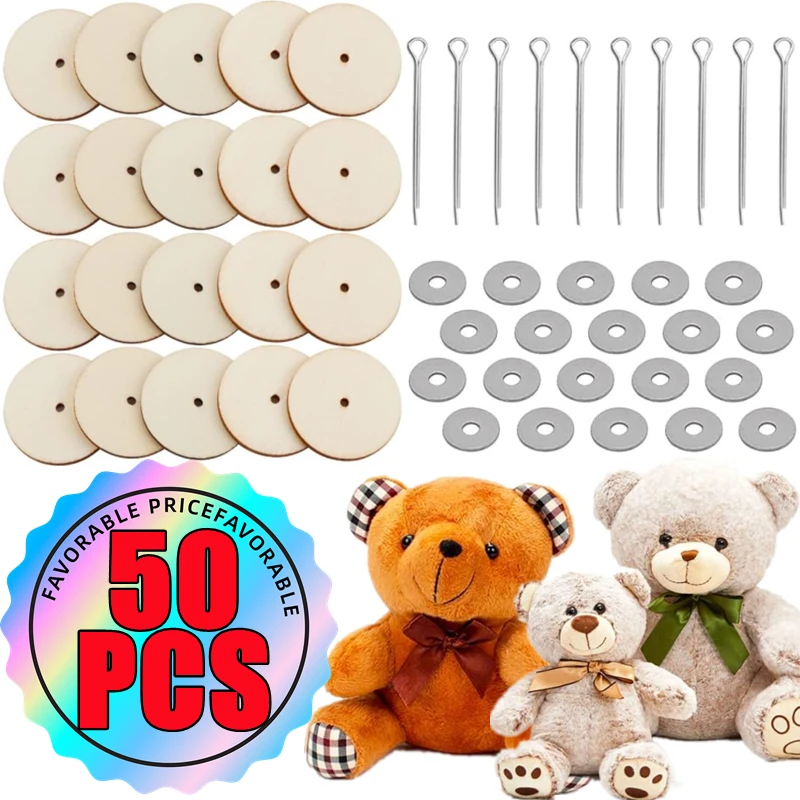 New 50PCS Wood Joints Connectors For Handmade Teddy Bear Craft Children Kids Toy DIY Scrapbooking Manual Handicraft Accessories
New 50PCS Wood Joints Connectors For Handmade Teddy Bear Craft Children Kids Toy DIY Scrapbooking Manual Handicraft Accessories