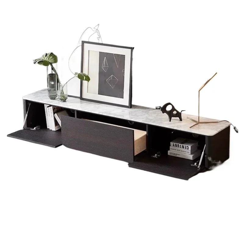 Modern light luxury living room TV cabinet, oak smoky solid wood floor cabinet
Modern light luxury living room TV cabinet, oak smoky solid wood floor cabinet