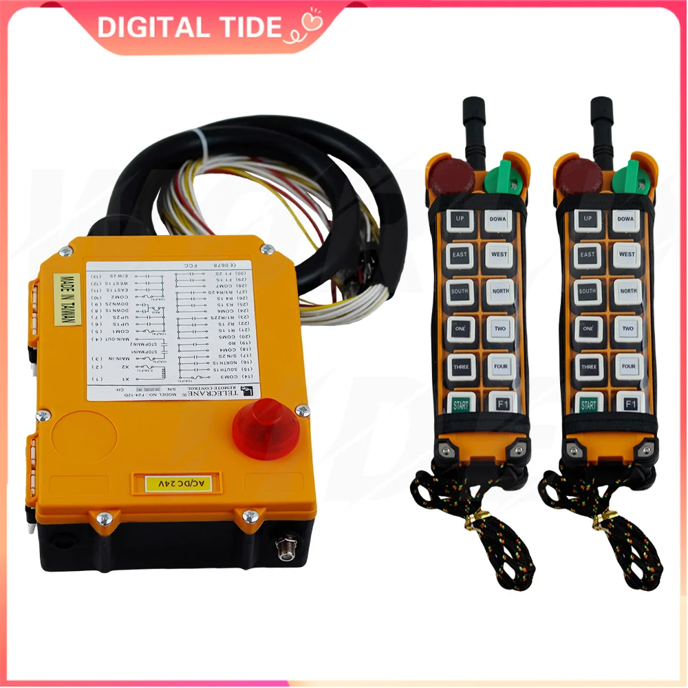 F24-12D 12 buttons double speed Industrial Wireless Radio Crane Remote Control switches overhead bridge Crane Lift control
F24-12D 12 buttons double speed Industrial Wireless Radio Crane Remote Control switches overhead bridge Crane Lift control