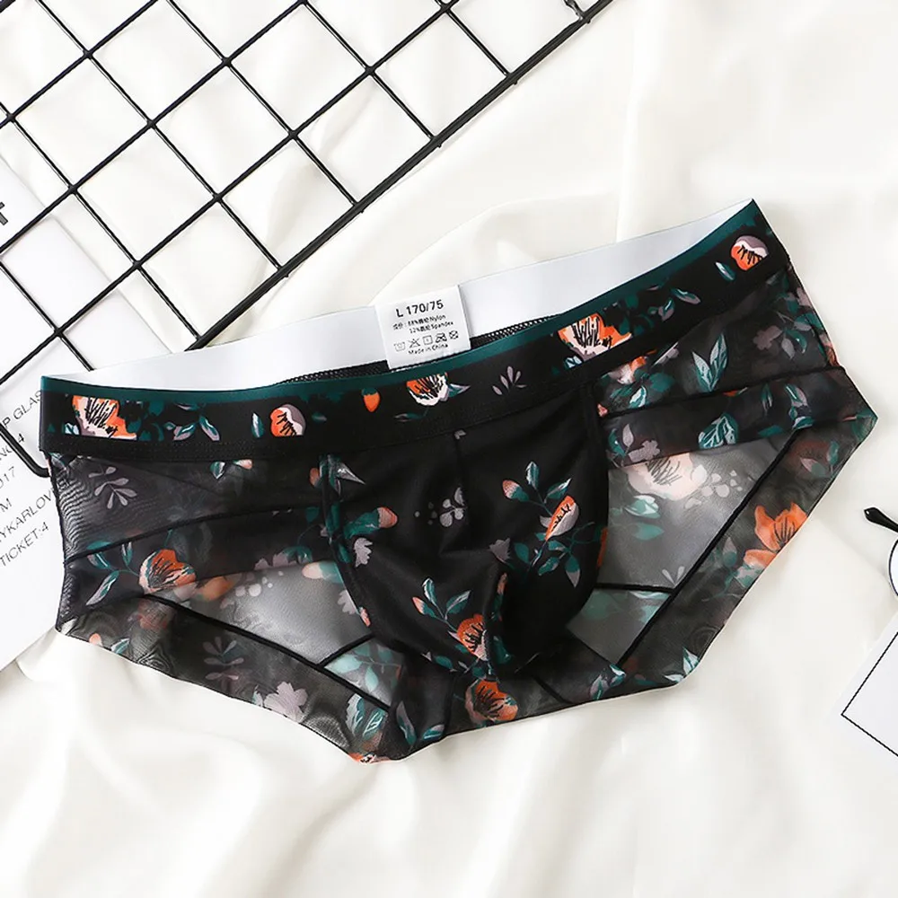 Panties Underpants Underwear Pouch Thong Sheer Flower Men\\\\\\'s Underwear Ultra thin Low waist Bulge Pouch Briefs (Nylon)
Panties Underpants Underwear Pouch Thong Sheer Flower Men\\\\\\'s Underwear Ultra thin Low waist Bulge Pouch Briefs (Nylon)