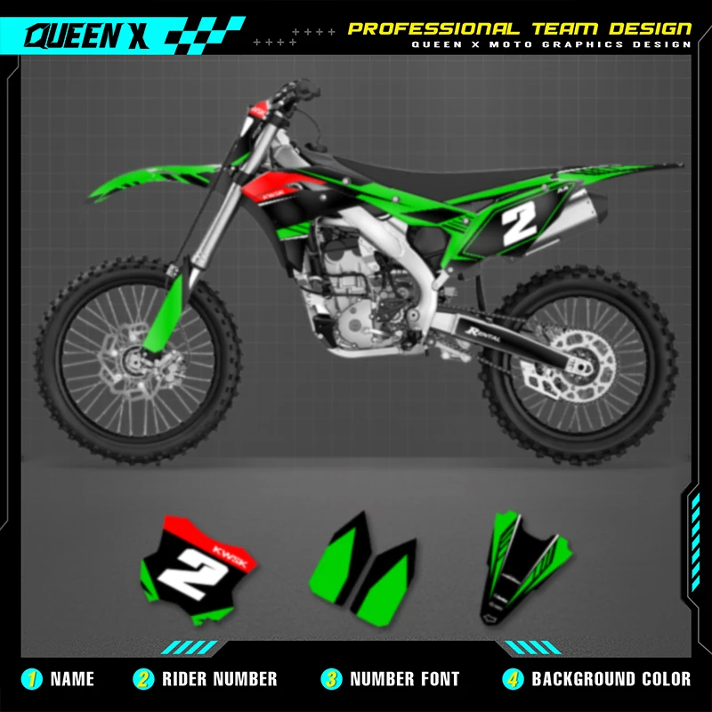 Queen X MOTOR For KAWASAKI KXF250 KX250F KXF 250 2017 2018 2019 2020 Motorcycle Graphics Background Decals Stickers Kit
Queen X MOTOR For KAWASAKI KXF250 KX250F KXF 250 2017 2018 2019 2020 Motorcycle Graphics Background Decals Stickers Kit