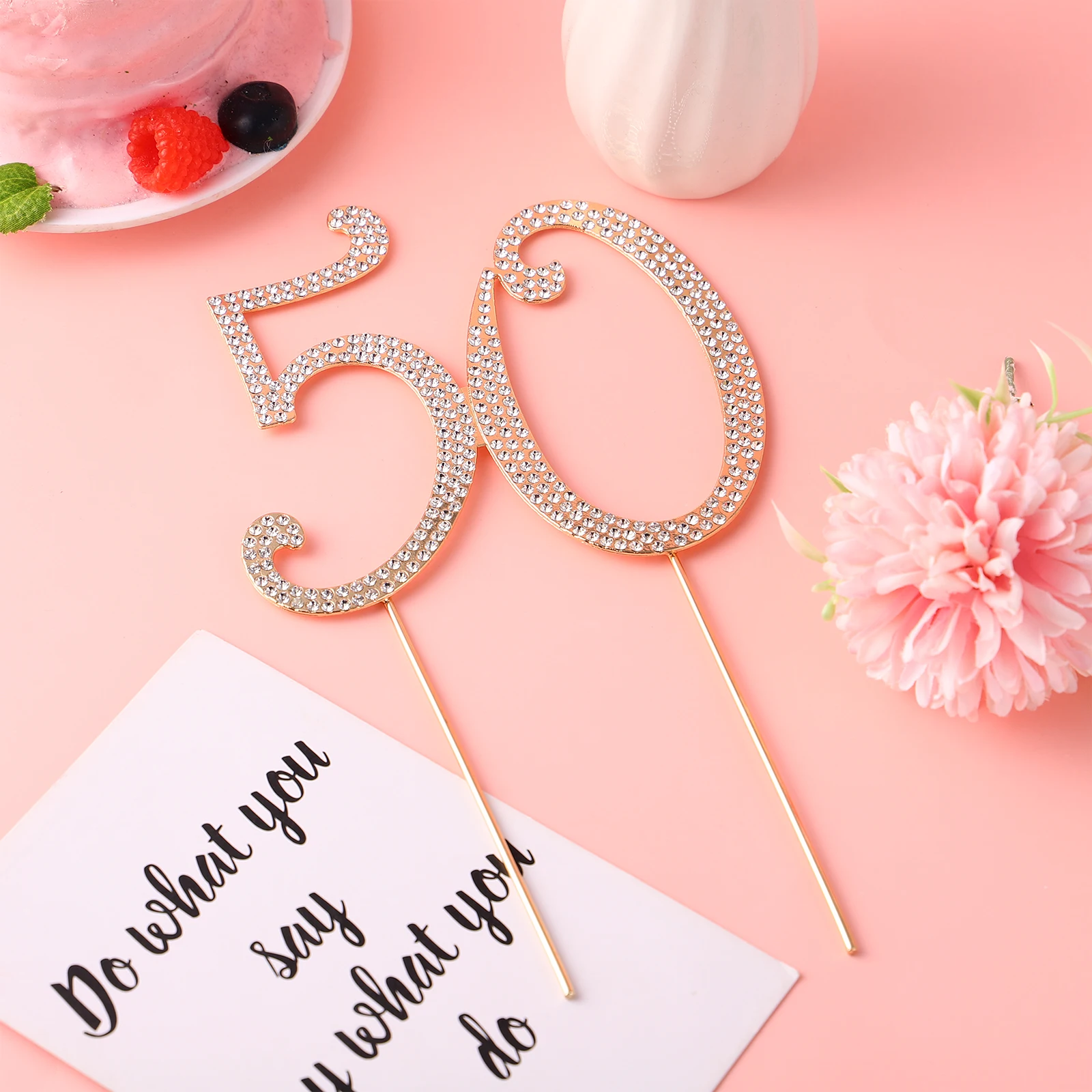 Number 50 Cake Topper Bling Rhinestones Shiny Cupcake Decorations Birthday Party Premium Alloy Easy Use Cake Decor
Number 50 Cake Topper Bling Rhinestones Shiny Cupcake Decorations Birthday Party Premium Alloy Easy Use Cake Decor