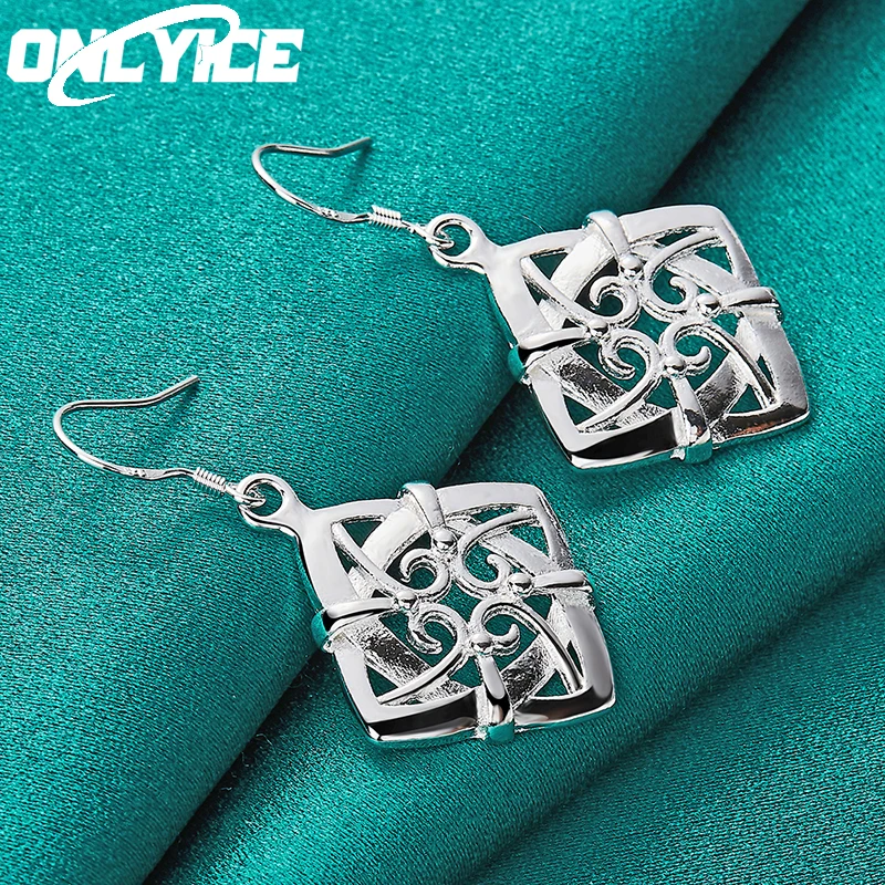 New Charm 925 Sterling Silver Earrings For Women Wedding Fashion Party Jewelry Square Geometric Drop Earrings Christmas Gifts
New Charm 925 Sterling Silver Earrings For Women Wedding Fashion Party Jewelry Square Geometric Drop Earrings Christmas Gifts