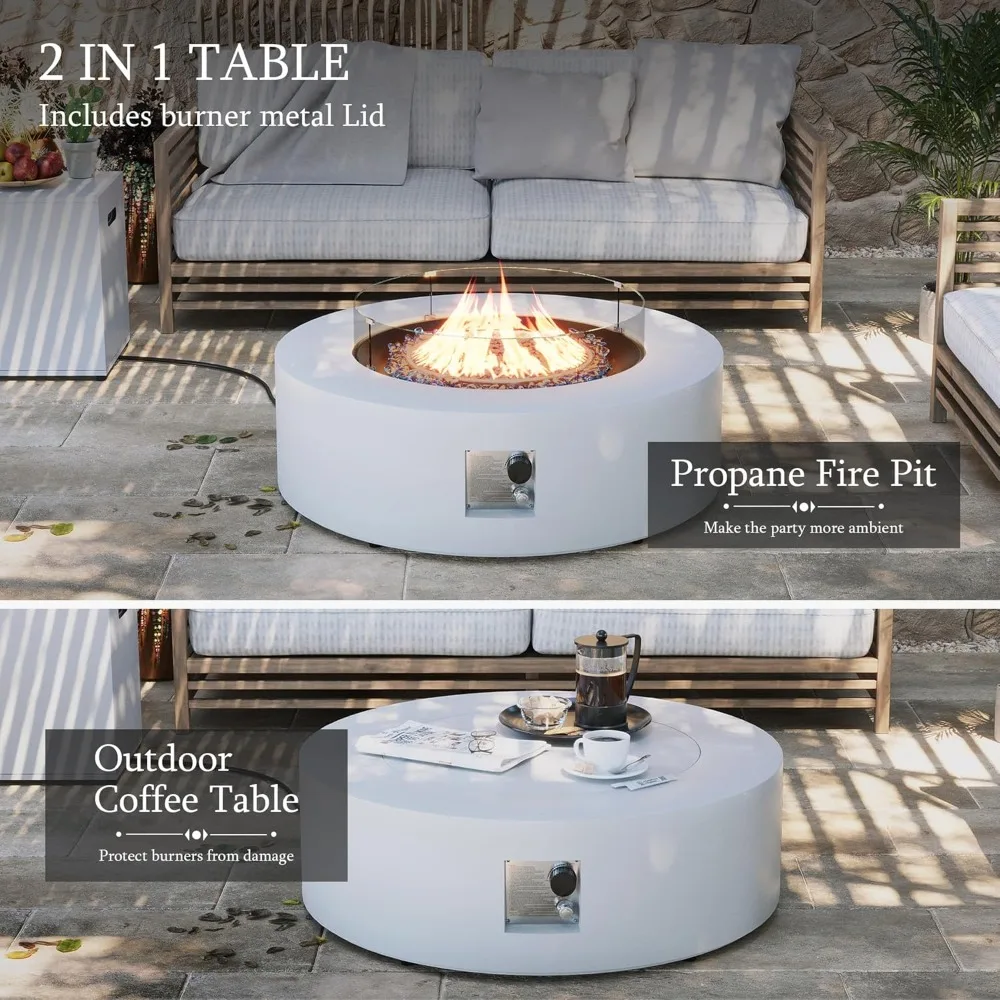 42 Inch Propane Fire Pit Table 50000 BTU Iron Round Firepit Outside Patio Tank Hidden Table Wind Guard Backyard Decor 2026
42 Inch Propane Fire Pit Table 50000 BTU Iron Round Firepit Outside Patio Tank Hidden Table Wind Guard Backyard Decor 2026