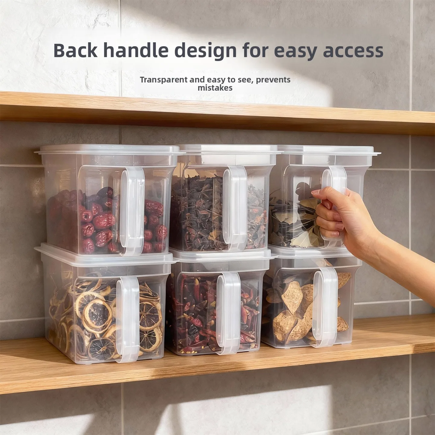 Kitchen Spice Storage Box with Handle Condiment Jar Sub-Bottle Sichuan Peppercorn Storage Container Food Sed Container
Kitchen Spice Storage Box with Handle Condiment Jar Sub-Bottle Sichuan Peppercorn Storage Container Food Sed Container